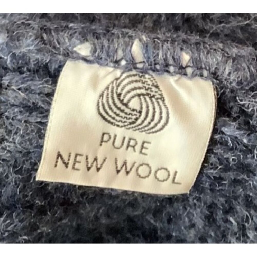 Aran Crafts Mens Navy Blue Cable Knit Wool Sweater XXL Pure New Wool - Picture 6 of 6